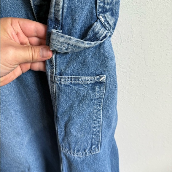 Men’s 38/28 Carhartt Dungaree Fit Workmens Denim Blue Jeans - Picture 3 of 6